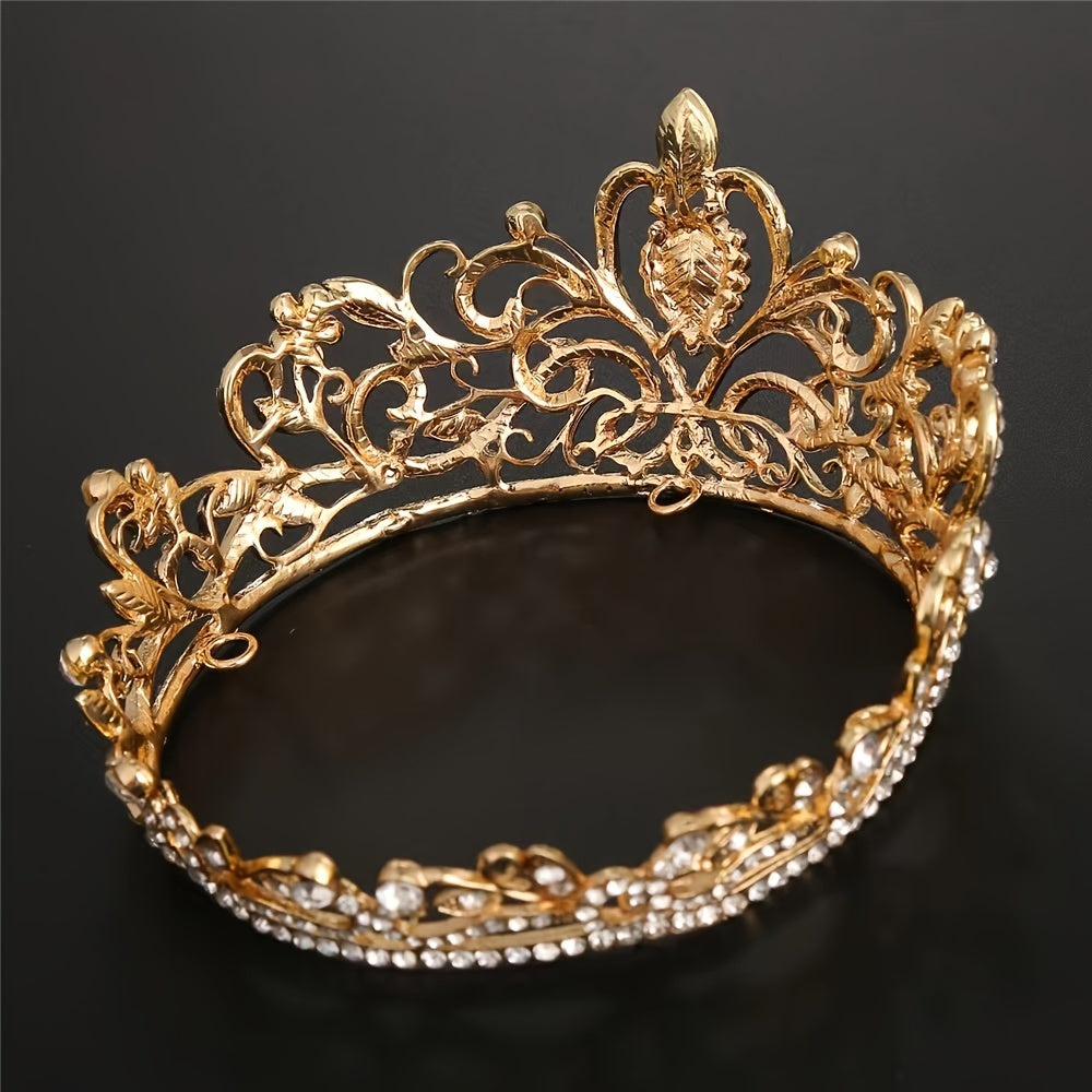 Golden Crown Hairband Headband Bridal Wedding Party Decorations Tiara Birthday
