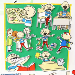 David Goes to School Felt Story Board Interactive Performance Prop