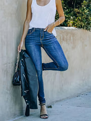  Button Fly Medium Stretch Skinny Jeans