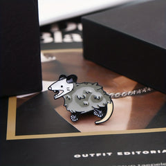 2pcs Cartoon Mouse Brooch Bags Clothing Accessories Men