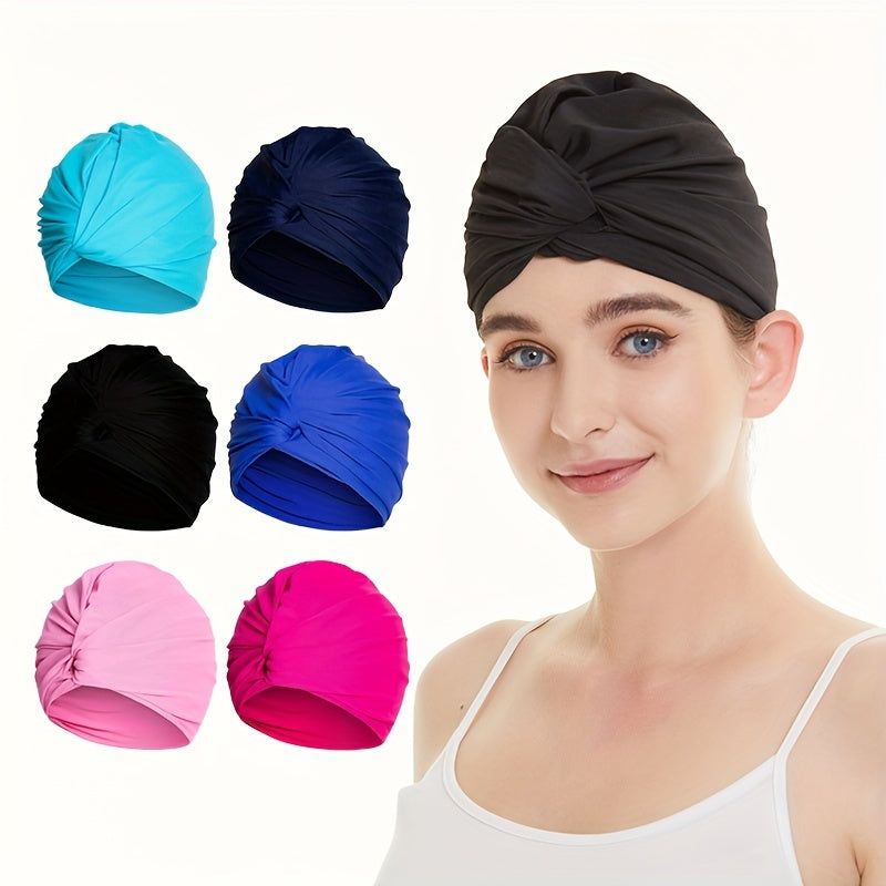 Comfortable Non-Slip Nylon Swimming Cap for Long Hair