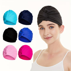 Comfortable Non-Slip Nylon Swimming Cap for Long Hair