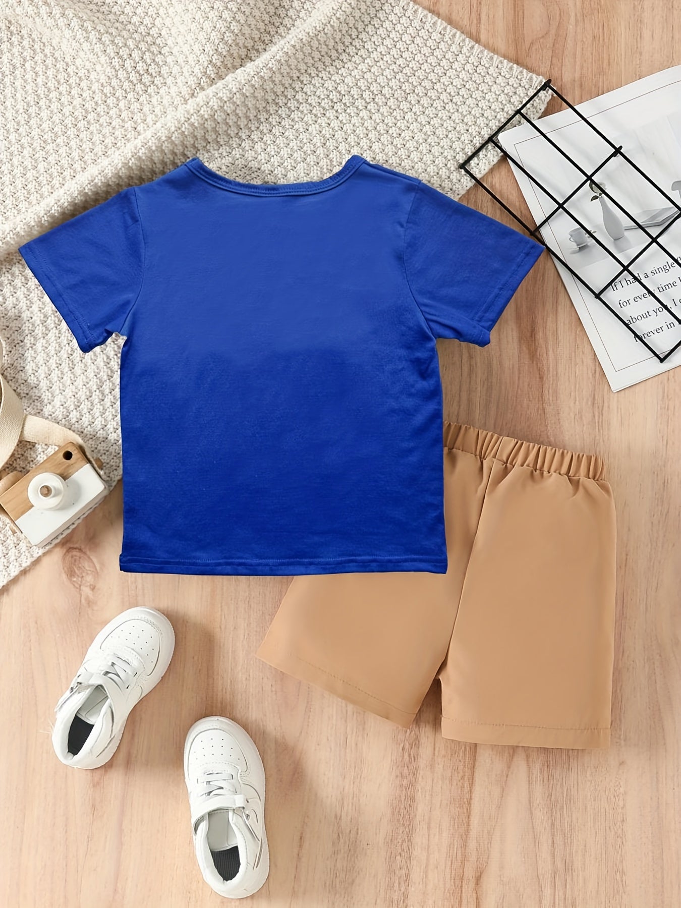 Boys Love Dad T-shirt & Shorts Set Casual Kids Summer Clothes