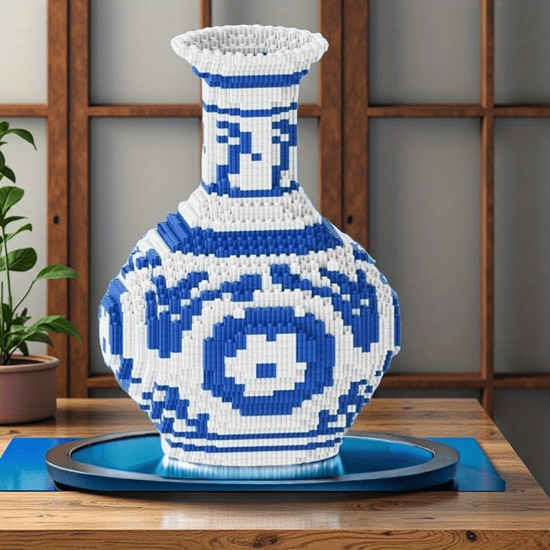 Classical and Porcelain Vase Building Block Kit 1038 pcs