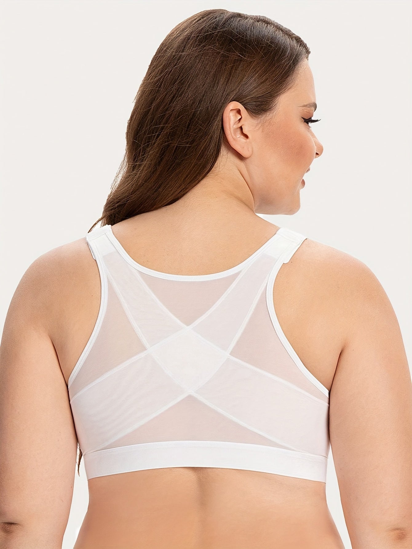  Bra Women's Plus Front Closure Post Surgery Bra