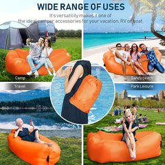 Inflatable Lounger Air Sofa Hammock Portable Waterproof Leakproof