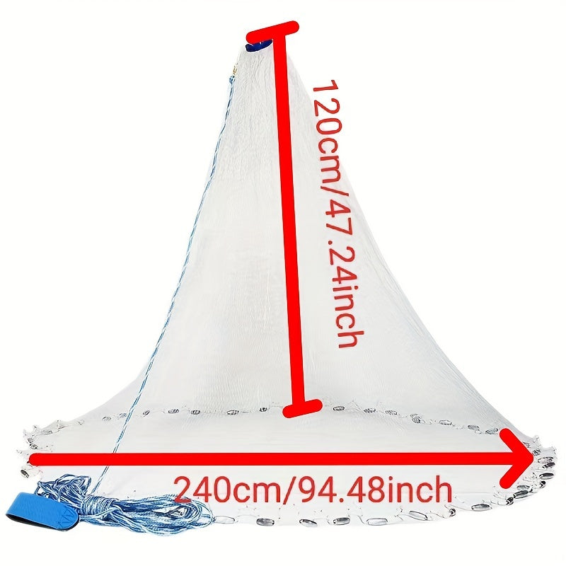 Hand Casting Fishing Net Durable Fishing Mesh Without Ring Fishing Accessories