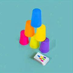 Cognitive Training Stacking Cups Game Sorting Puzzle