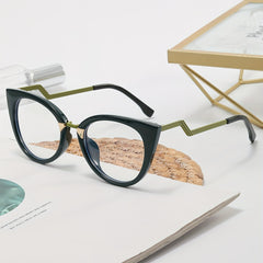 Cat Eye Anti Light Glasses For Women Men Clear Lens Glasses