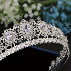 Rhinestone Crown Princess Jewelry Headband Zircon Crown
