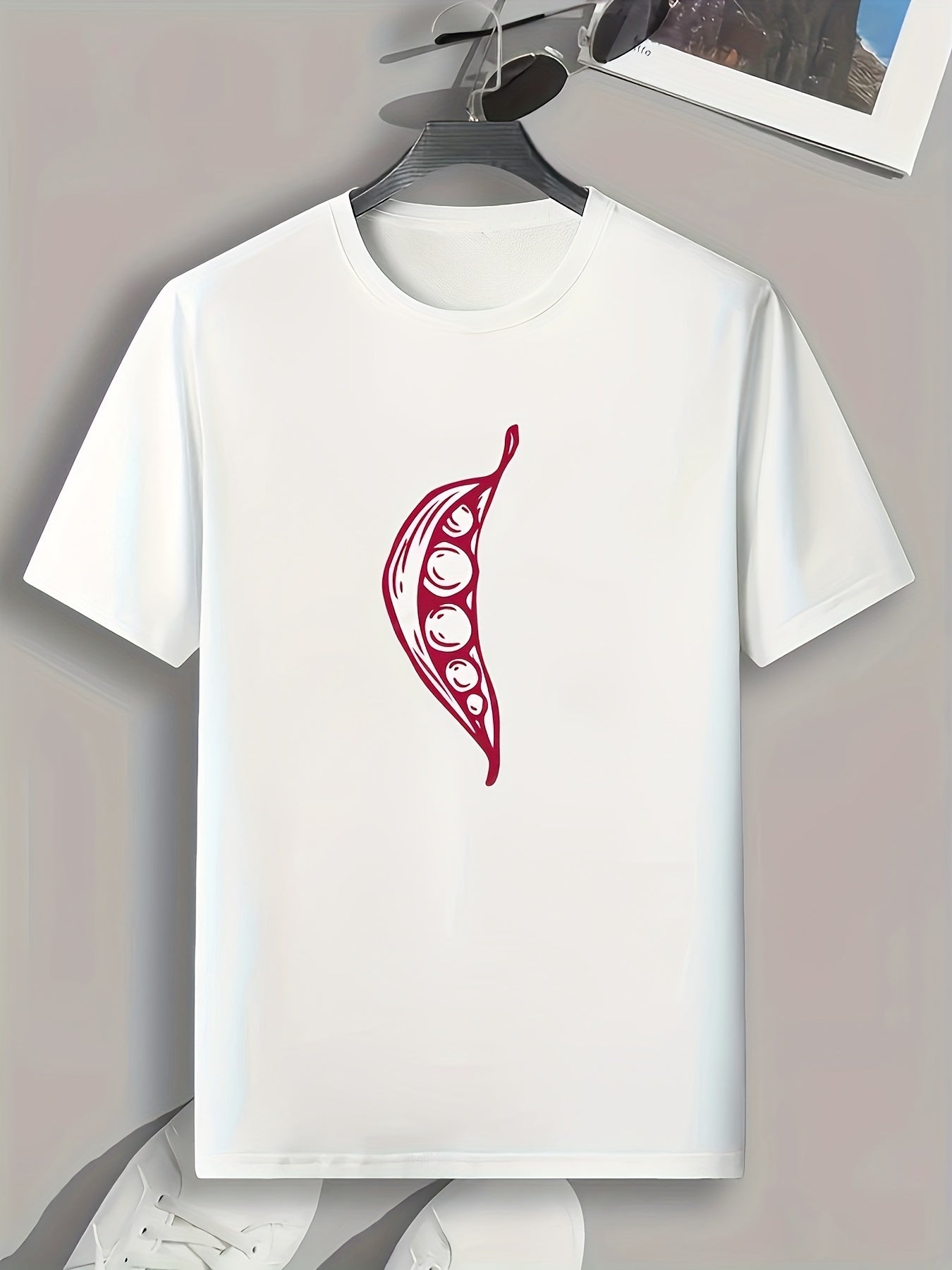 Men's Pease Print Graphic T-shirt for Summer