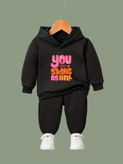 Strong As Hell Hooded Sweatshirt Girls Comfy Hoodies Pullover & Sweatpants