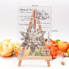Snow Village Clear Stamp Silicone Stamp For Scrapbooking DIY Card Making