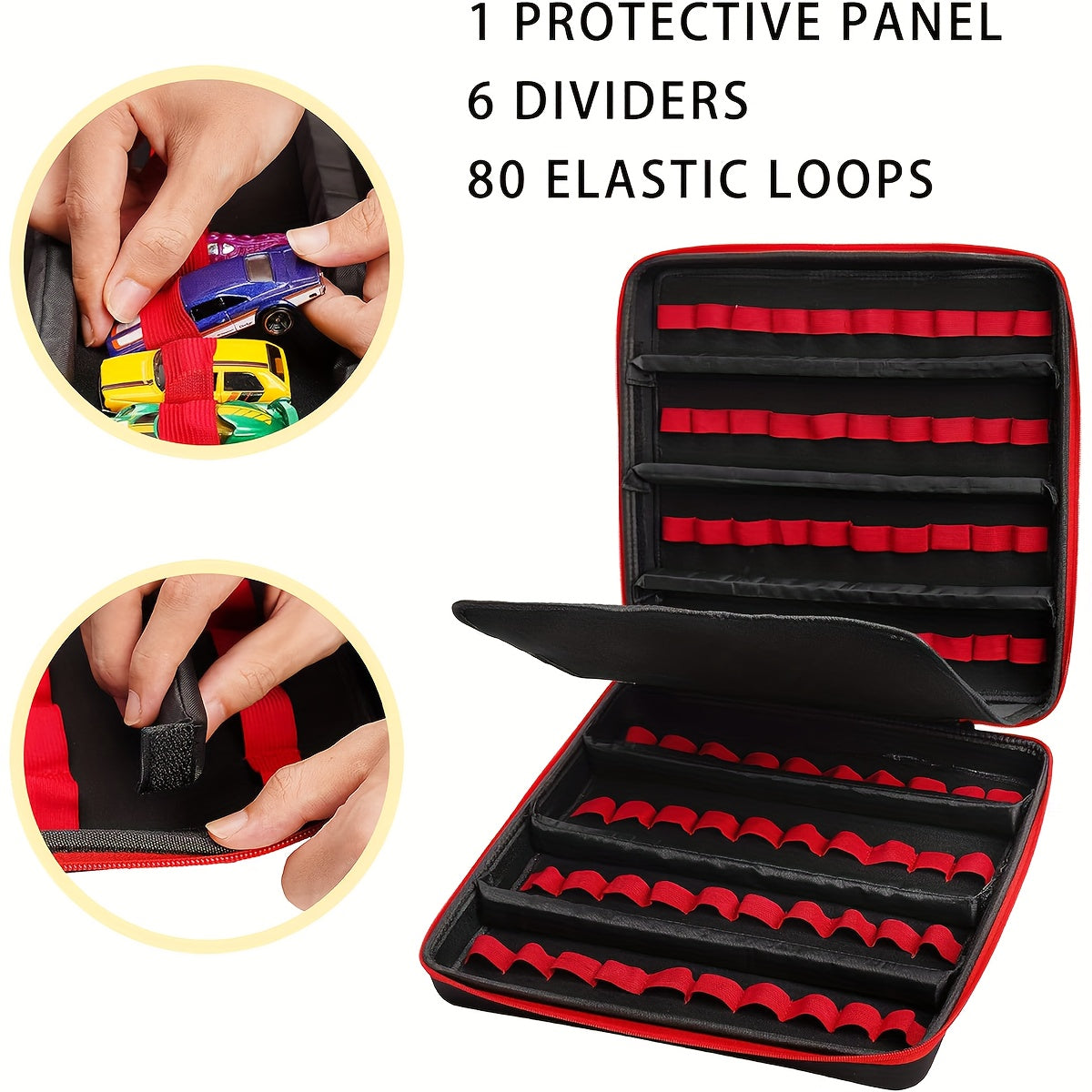 Toy Organizer Carrying Case for 80 Cars