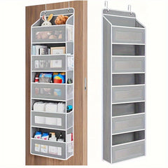 Over Door Hanging Closet Organizer Anti Tilt Storage Boxes Durable