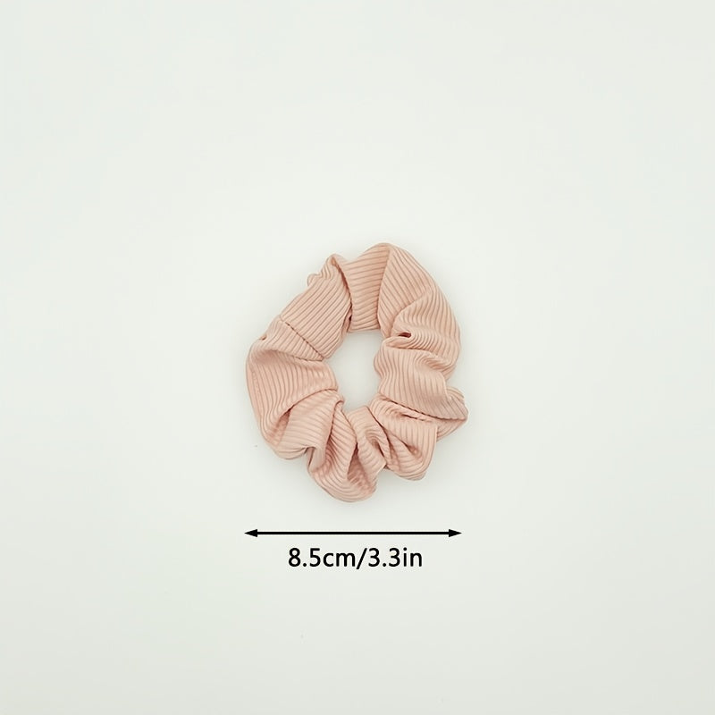 4pcs Knitting Scrunchies Hair Ties For Thick Hair No Crease Hair Accessories