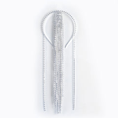 Crystal Rhinestone Hair Chain Headpiece with Tassel