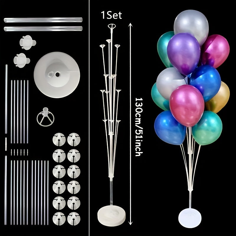 19pcs Tube Balloon Standing Set Balloons Stand Holder for Birthday Party