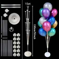 19pcs Tube Balloon Standing Set Balloons Stand Holder for Birthday Party