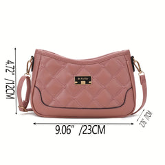 Love Embroidery Crossbody Bag Solid Color All Match Purse