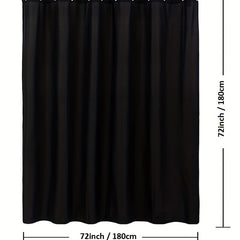 Waterproof Shower Curtain with Plastic Hooks Machine Washable