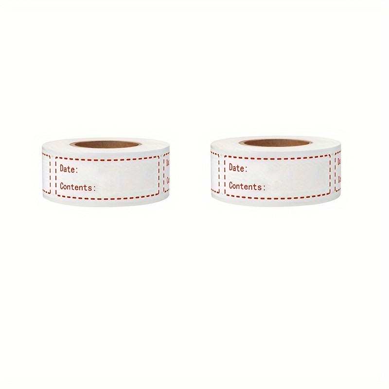 2pcs Removable Freezer Labels 1 X 3 Inch Food Storage Stickers