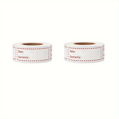 2pcs Removable Freezer Labels 1 X 3 Inch Food Storage Stickers
