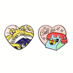 Enamel Metal Lapel Pins Brooches Jackets Jeans Jewelry Accessories