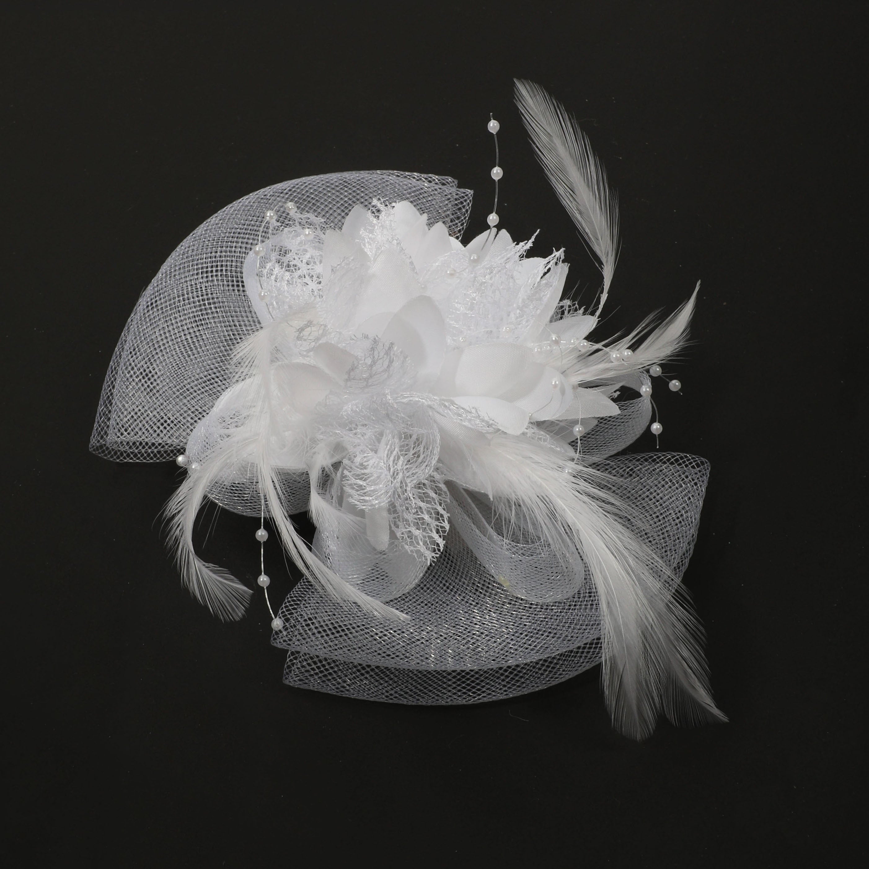 Faux Feather Mesh Head Piece Women's Hair Accessories