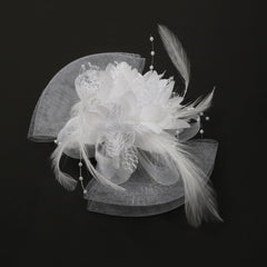 Faux Feather Mesh Head Piece Women's Hair Accessories