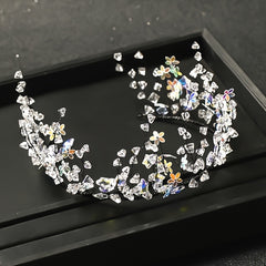 Crystal Headband Wedding Tiara Set with Earrings