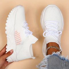 Women's Lace Outdoor Sneakers Running Shoes