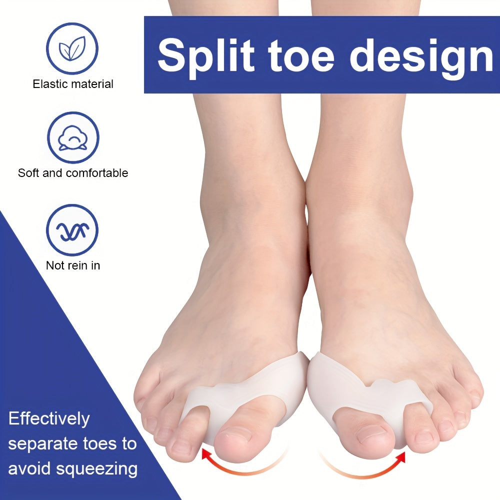 Silicone Toe Protector for Hallux Valgus Correction - Home and Night Use