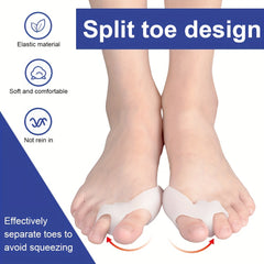 Silicone Toe Protector for Hallux Valgus Correction - Home and Night Use