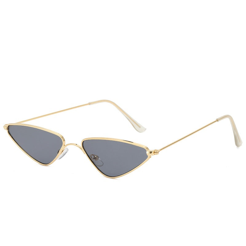 Cat Eye Sunglasses For Women Vintage Triangle Narrow Glasses