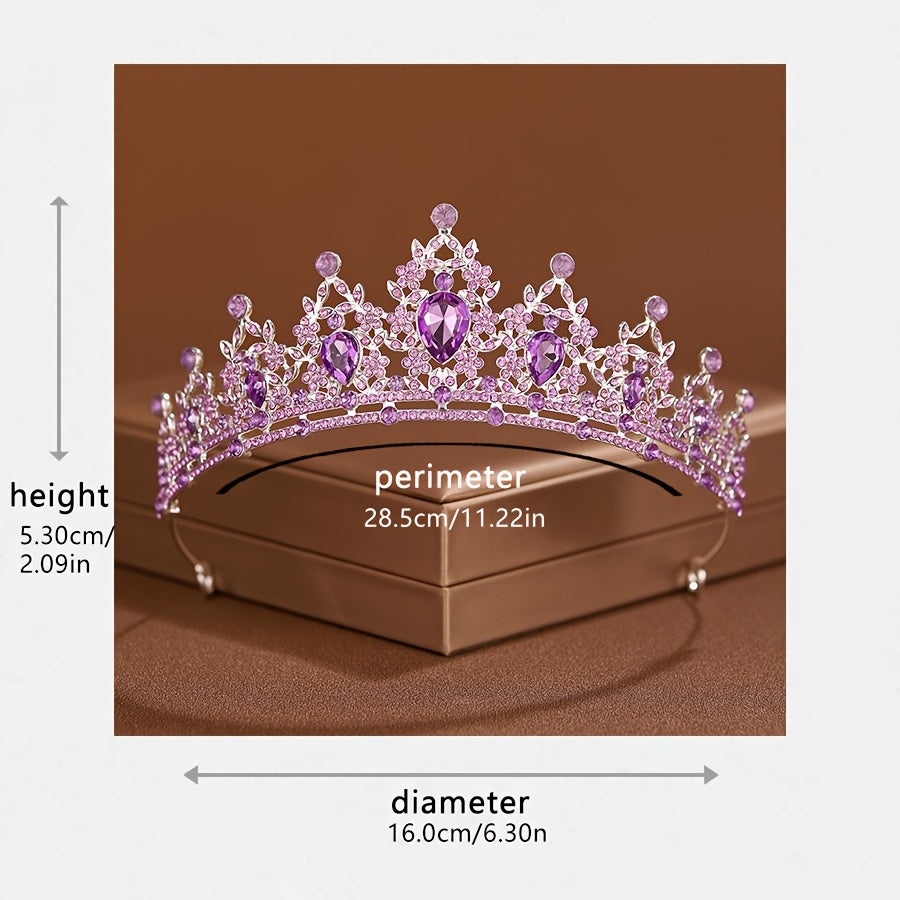 Girl's Princess Rhinestone Crown Hair Accessory
