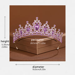 Girl's Princess Rhinestone Crown Hair Accessory