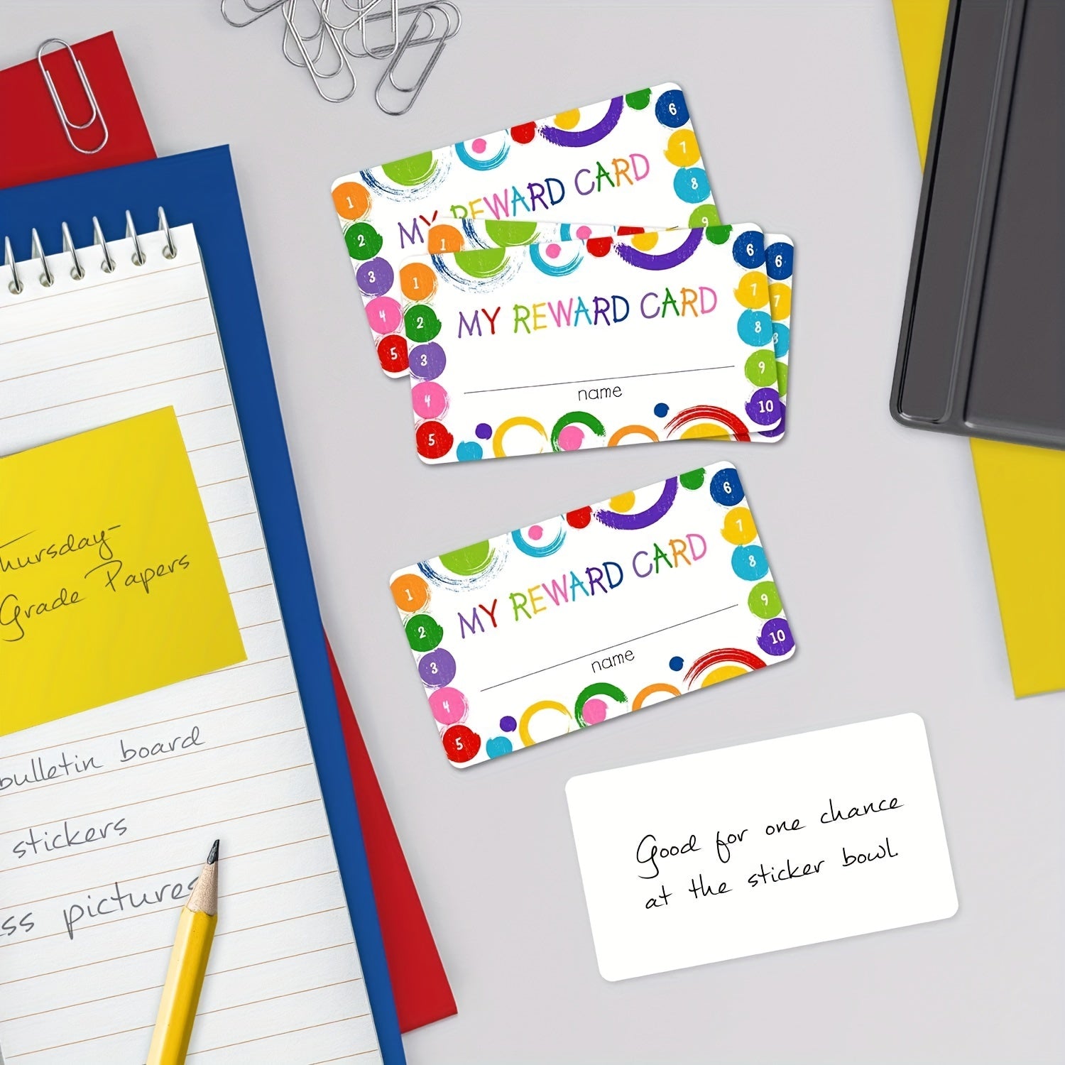 Classroom Reward Cards for Teachers & Students, Behavior Cards