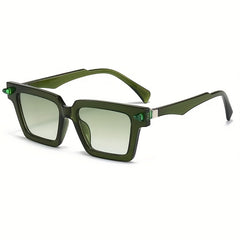 Y2K Square Sunglasses Large Jelly Block UV400 Sun Shades Glasses