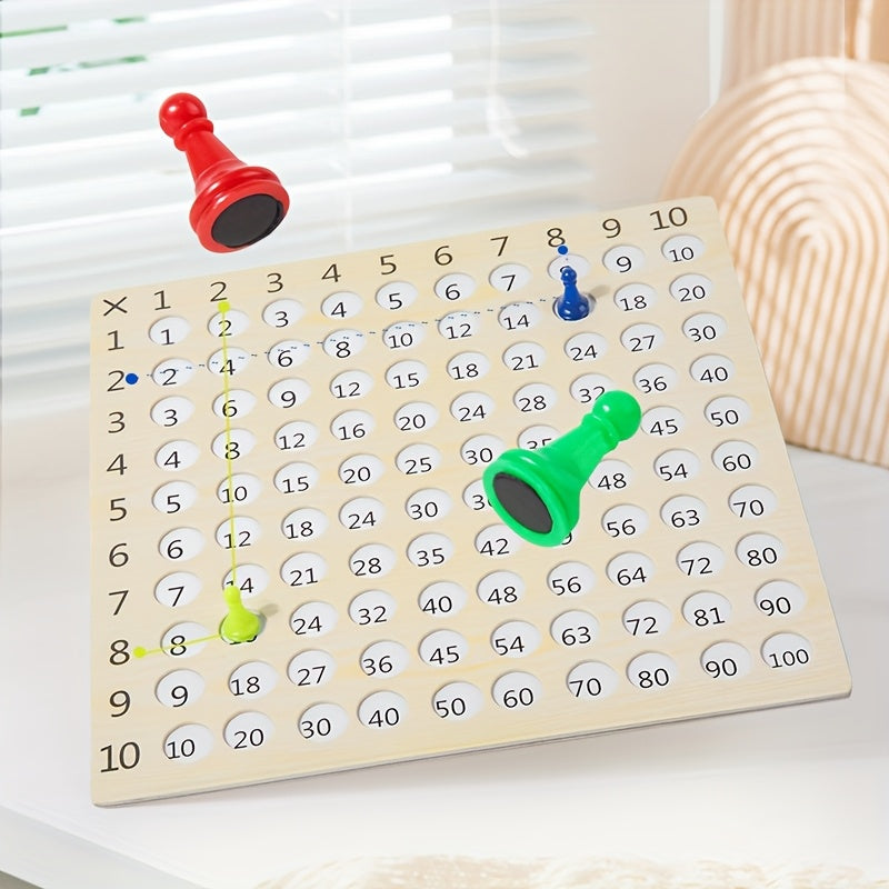 Wooden Math Toys Multiplication Table for Arithmetic Teaching Aids