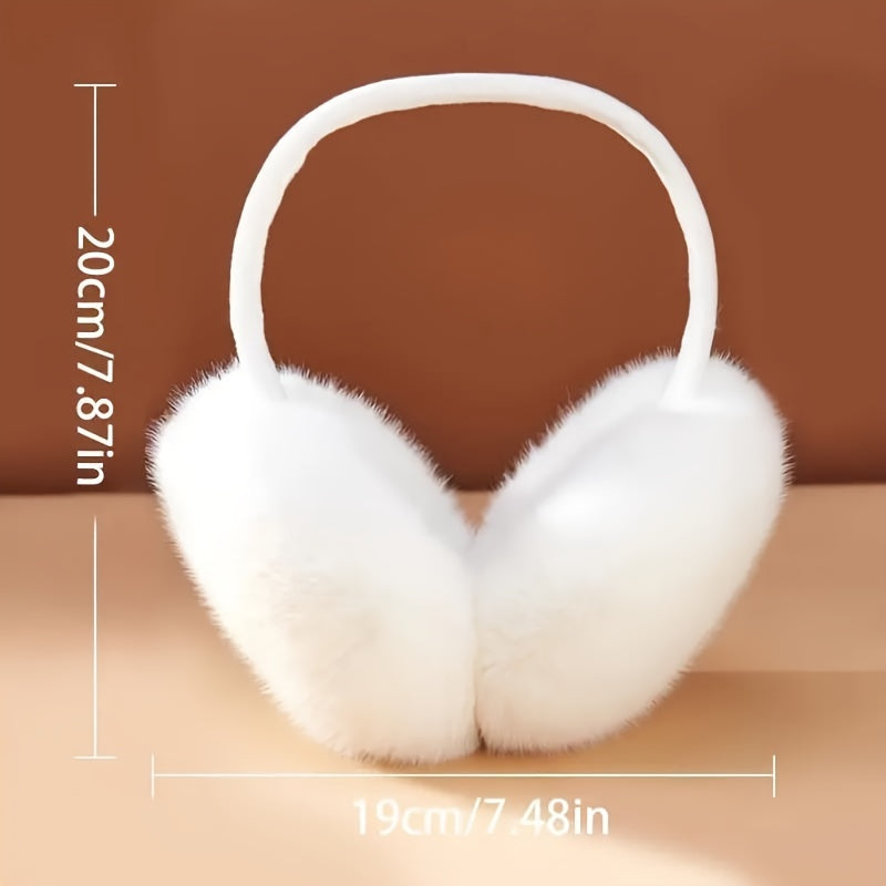 Boho Plush Earmuffs, Foldable & Warm