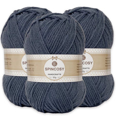 3pcs Yarn Crocheting Knitting 4 Layer Acrylic Yarn 3 Pack 144g