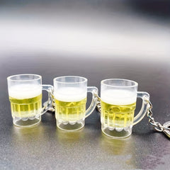 Draft Beer Cup Keychain Bag Hanging Decoration Pendant Gift