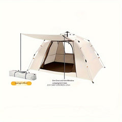 Windproof Camping Tent with Poles, Rainproof, Suitable for Camping