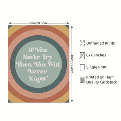 Boho Growth Mindset Classroom Quotes Poster Decor