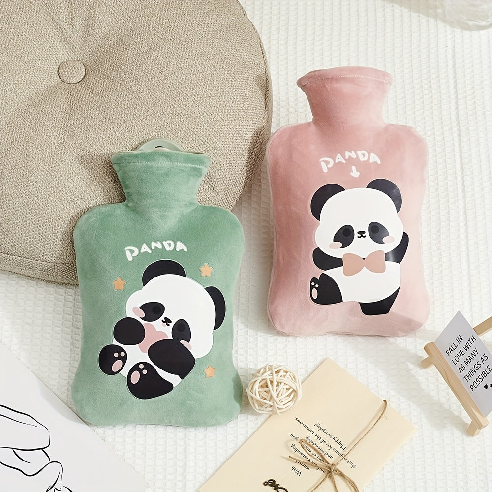 500ml 1000ml Panda Hot Water Bag Plush Safety Hand Warmer