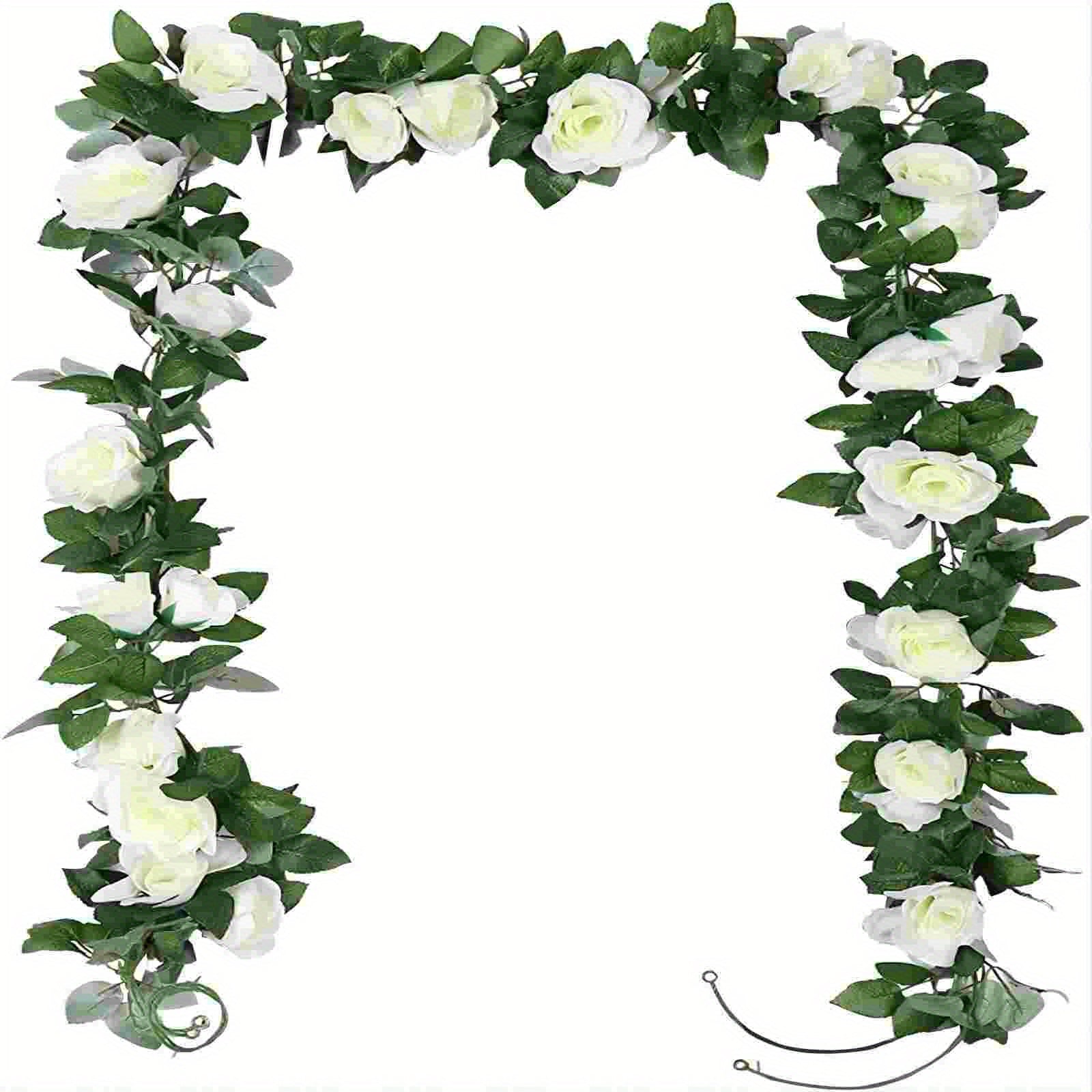 Artificial Roses Flower Garland Home Garden Office Wedding Decor