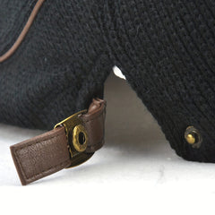 Knitted Newsboy Caps For Men Beret Hat Cabbie Golf Cap