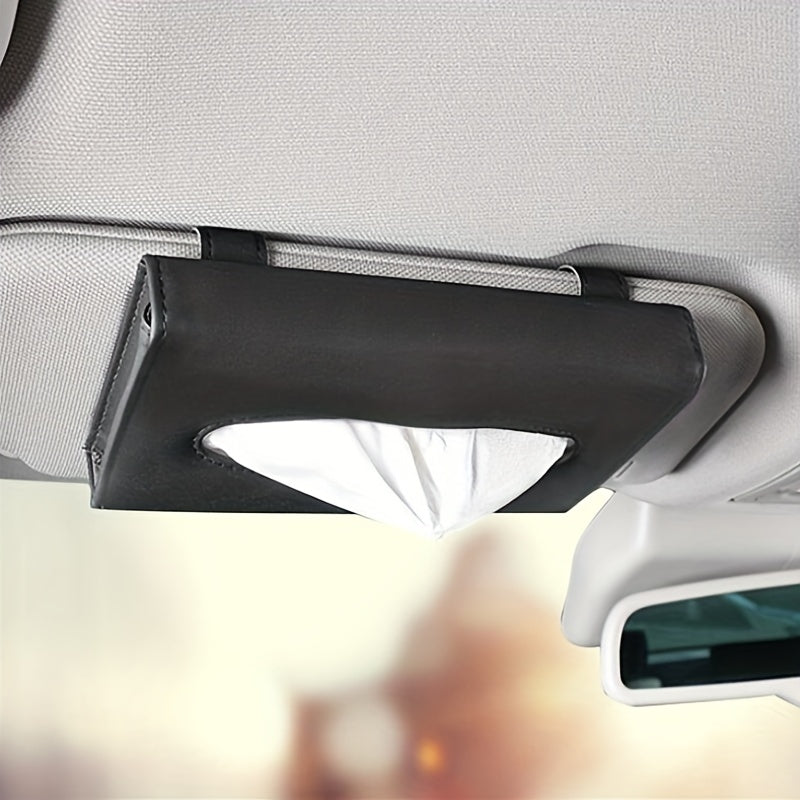 Car Tissue Box Sun Visor Draw Paper Bag