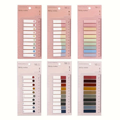600 Writeable Adhesive Index Tabs Notepad With Ruler